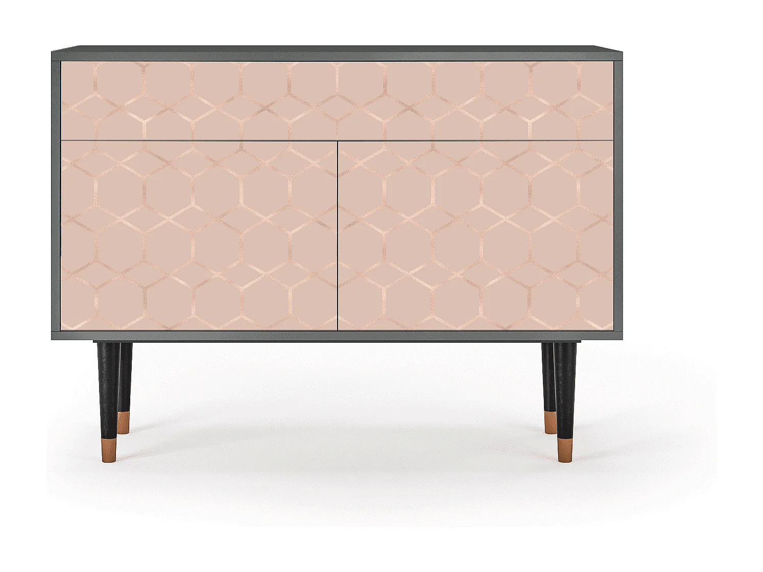 Buffet - 115x85x48 cm - BS4 - Rose Honeycomb, Anthracite