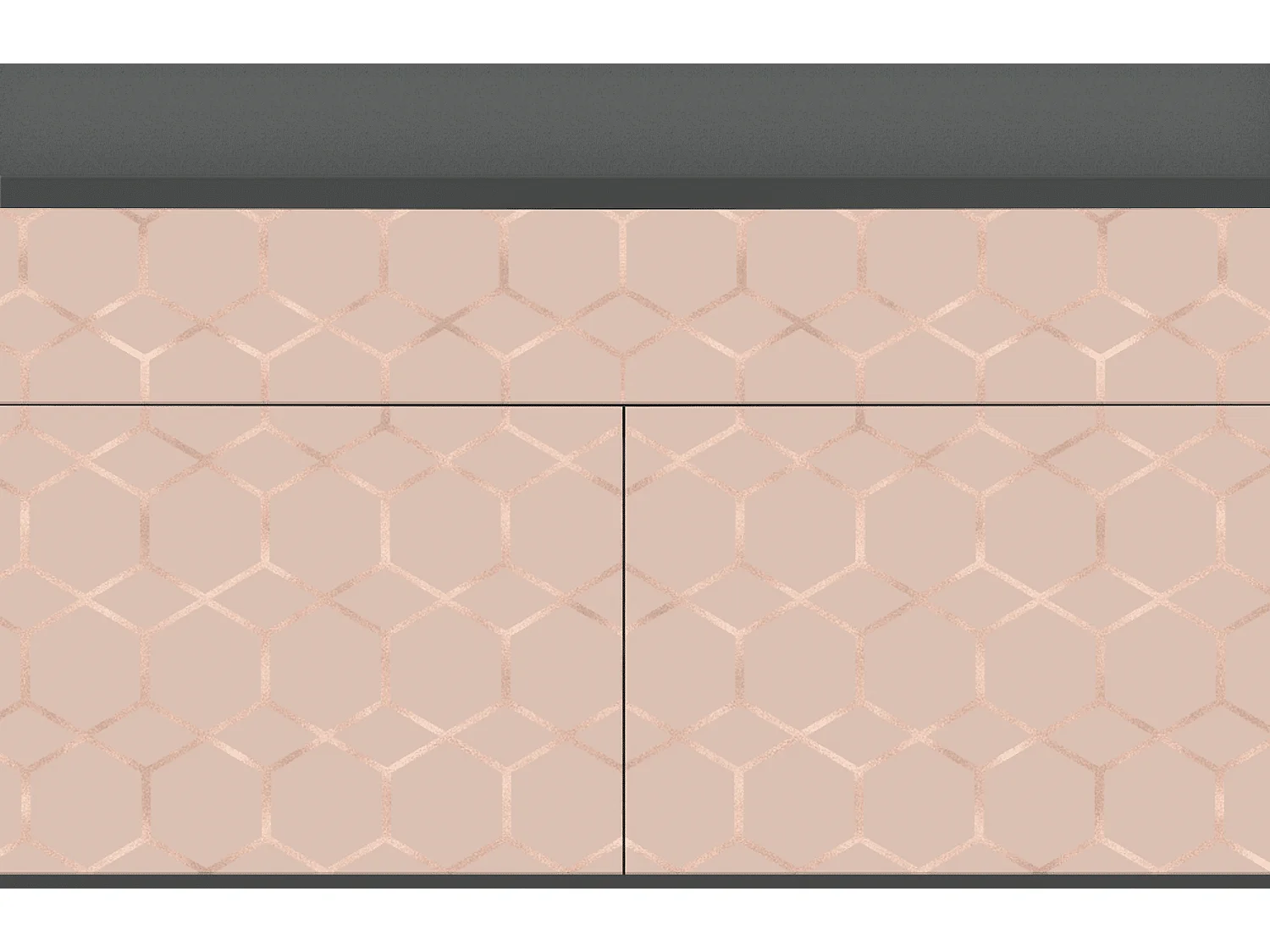 Buffet - 115x85x48 cm - BS4 - Rose Honeycomb, Anthracite