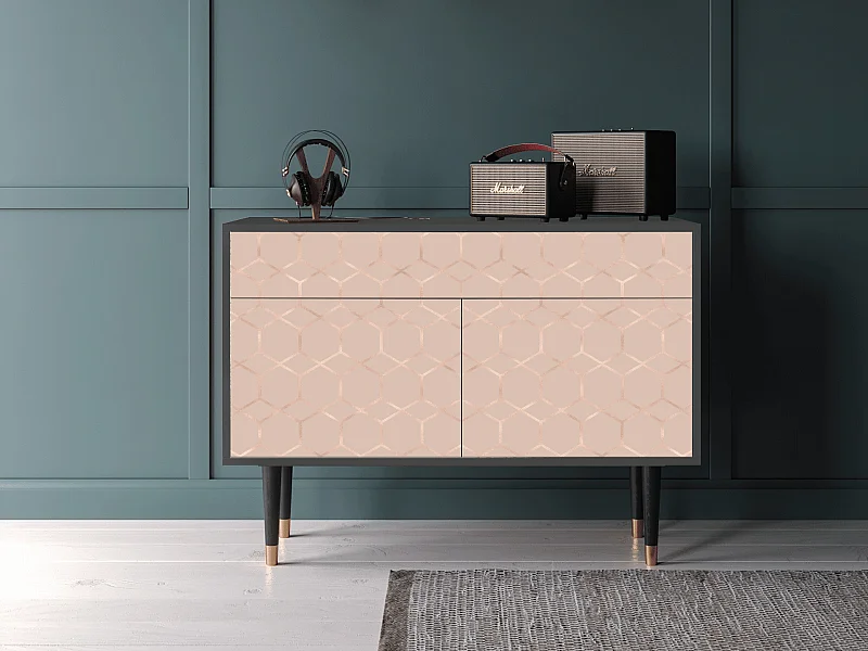 Buffet - 115x85x48 cm - BS4 - Rose Honeycomb, Anthracite