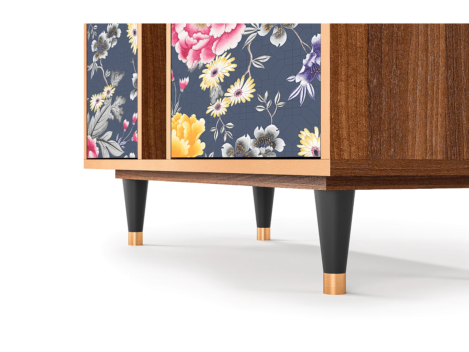 Credenza - 94х96х41 cm - BS5 - Dark Flower Bed, Noce