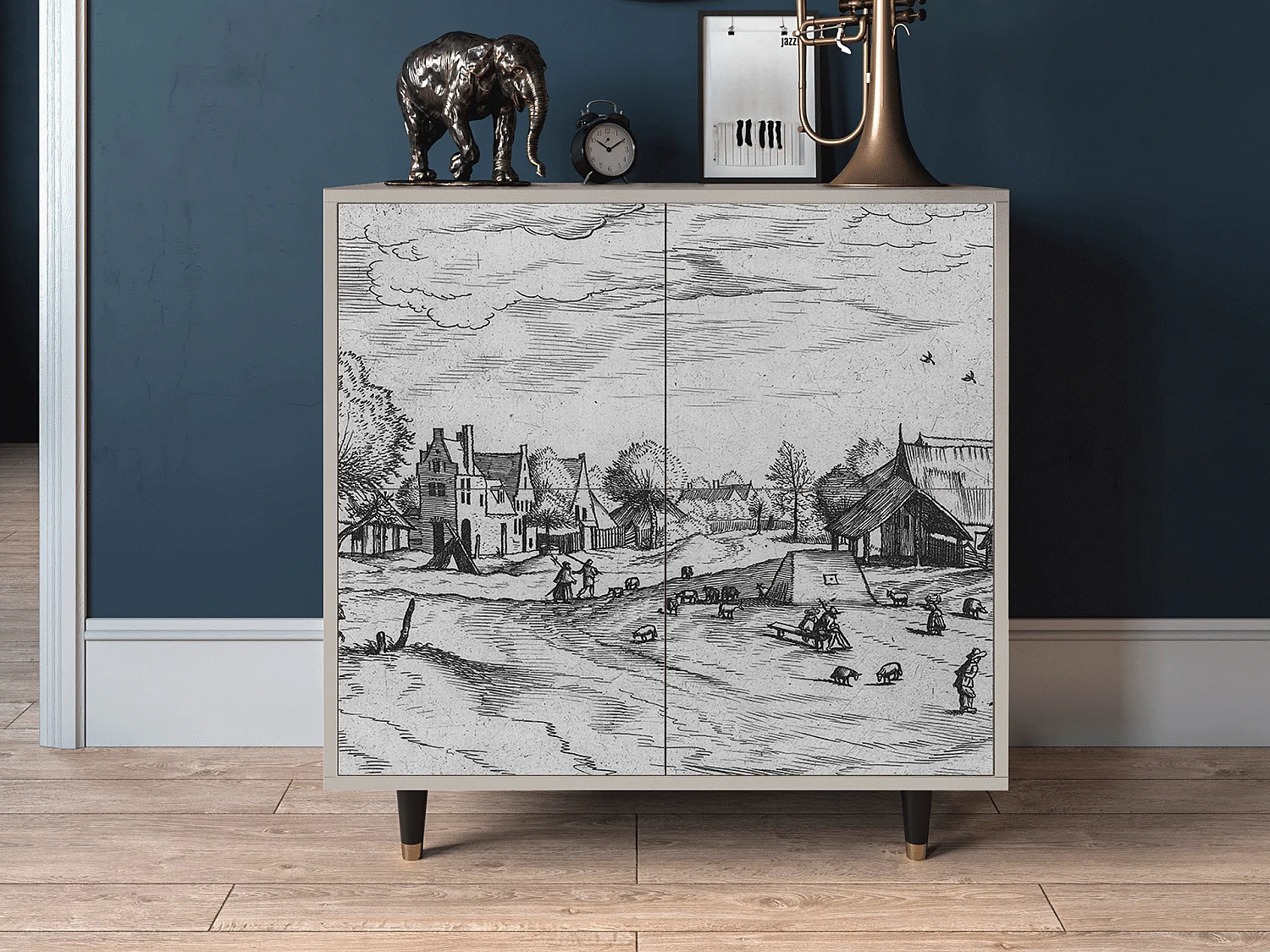 Aparador - 94x96x48 cm - BS3 - Country Village, Arena