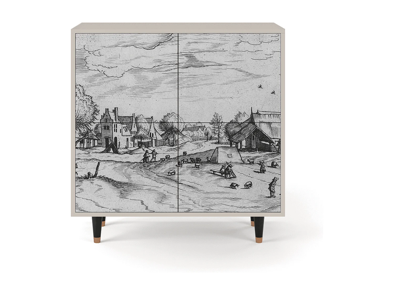 Aparador - 94x96x48 cm - BS3 - Country Village, Arena