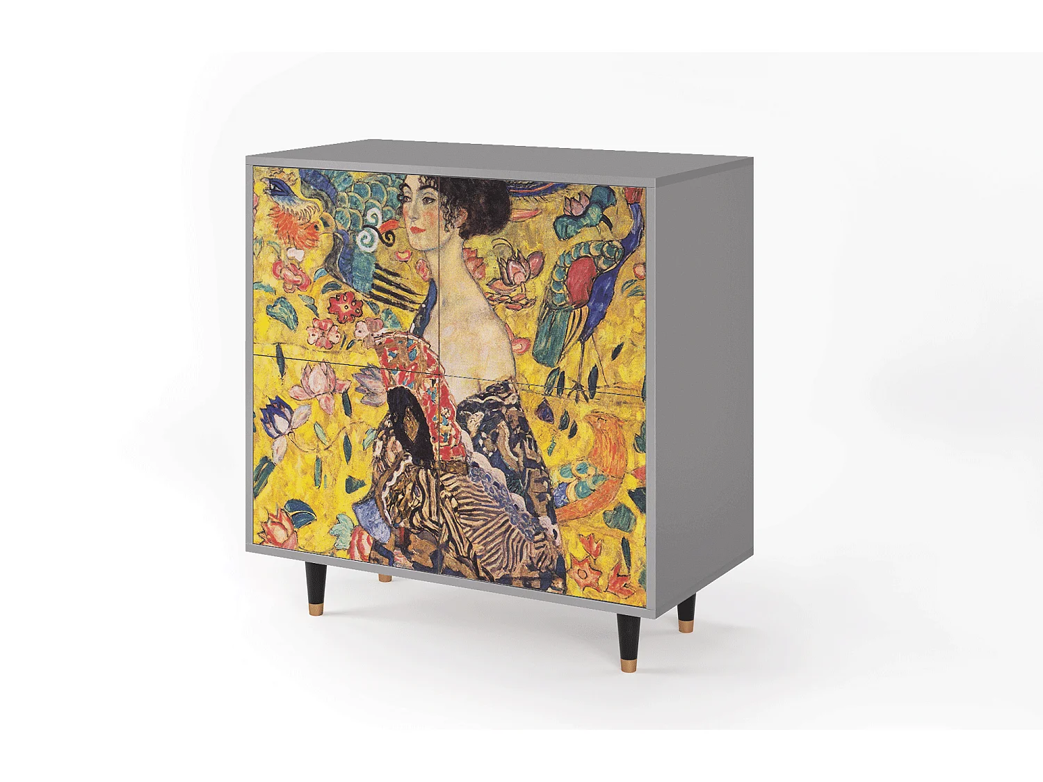 Aparador - 94x96x48 cm - BS3 - Lady with Fan by Klimt, Gris