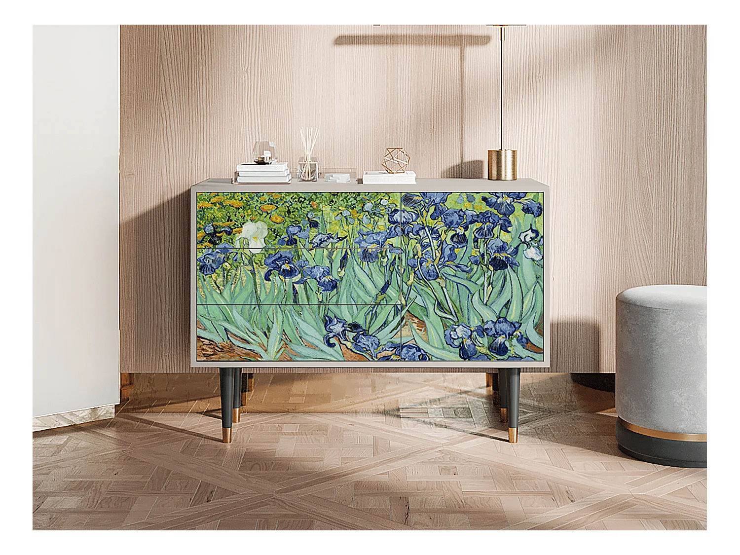 Sideboard - 115х84х41 cm - S3 - Irises , Sand