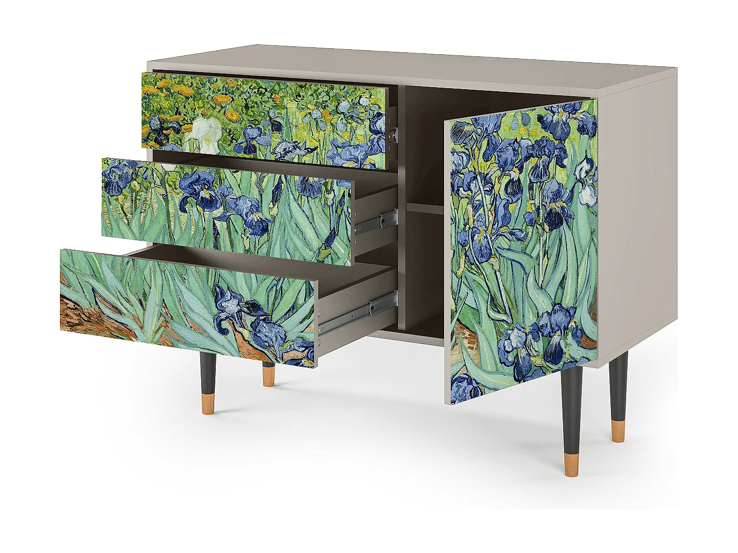 Sideboard - 115х84х41 cm - S3 - Irises , Sand