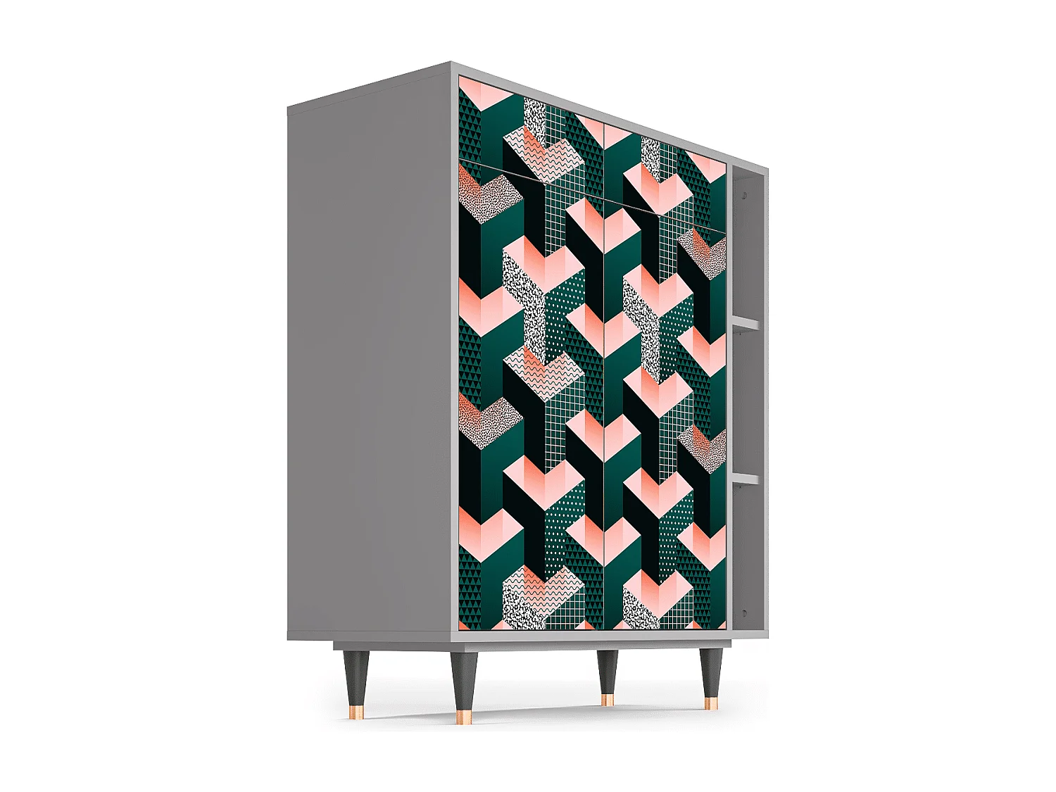 Aparador - 96х110х41 cm - BS6 - Geometric Madness, Gris