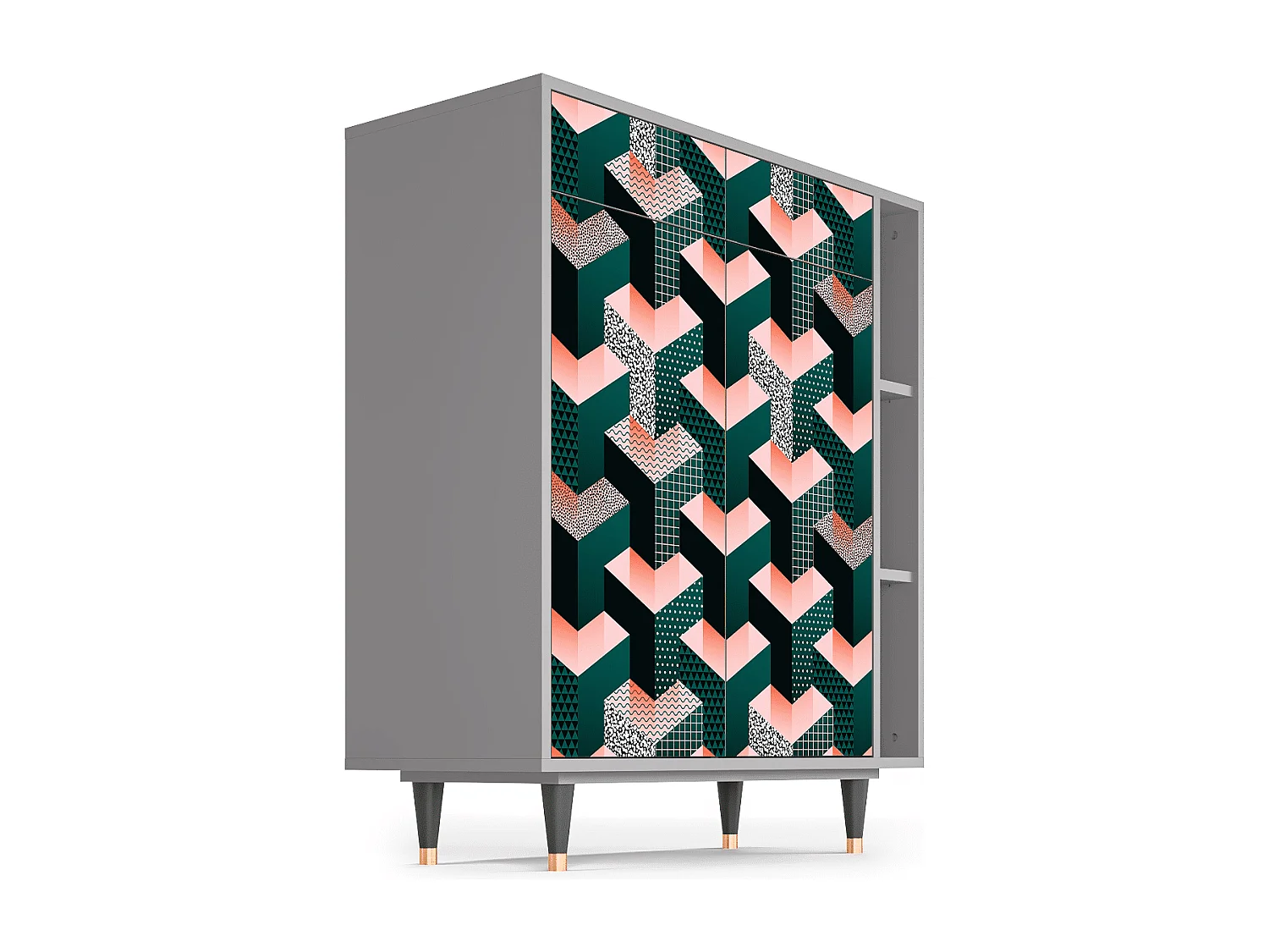 Buffet - 96х110х41 cm - BS6 - Geometric Madness, Gris