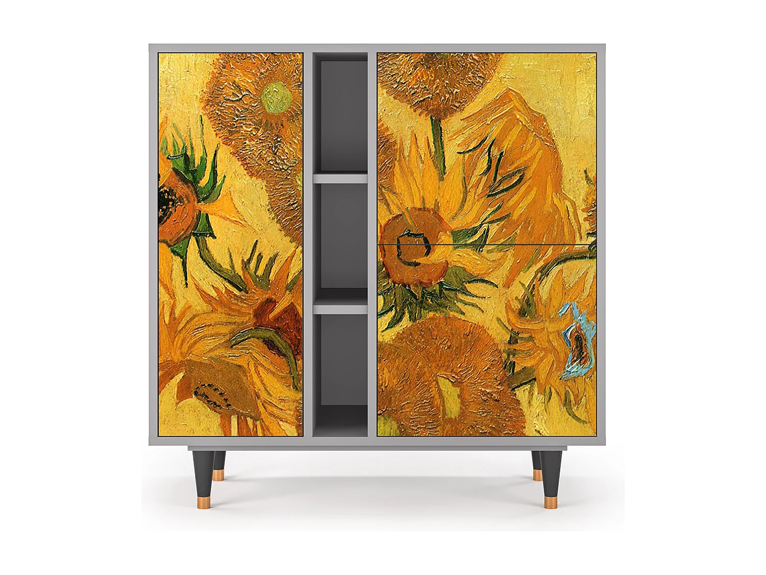 Buffet - 94х96х41 cm - BS5 - Sunflowers, Gris