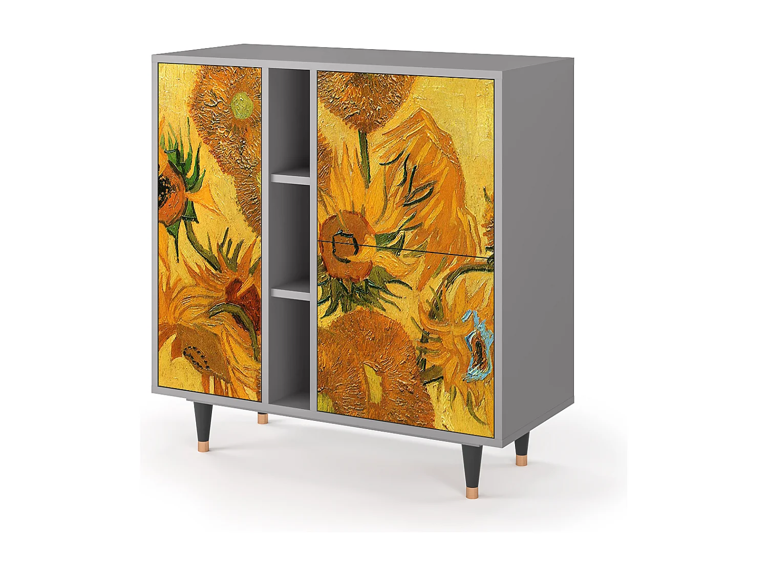 Buffet - 94х96х41 cm - BS5 - Sunflowers, Gris