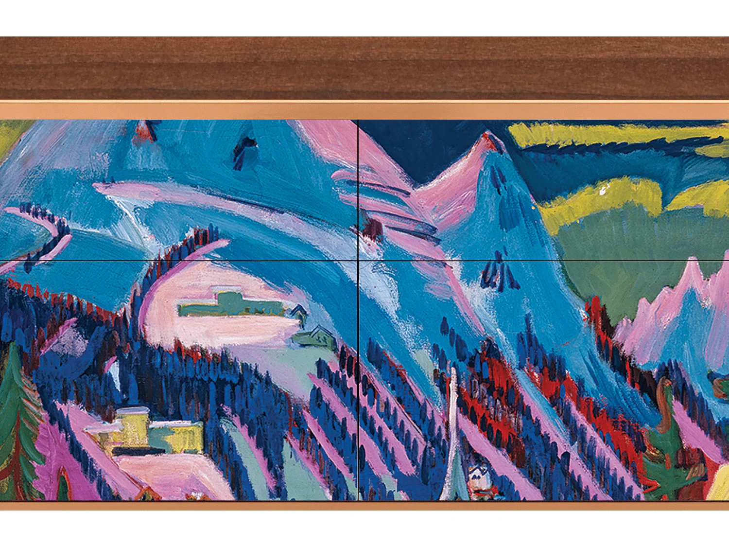 Aparador - 115x85x48 cm - BS4 - Davos Winter, Nogueira