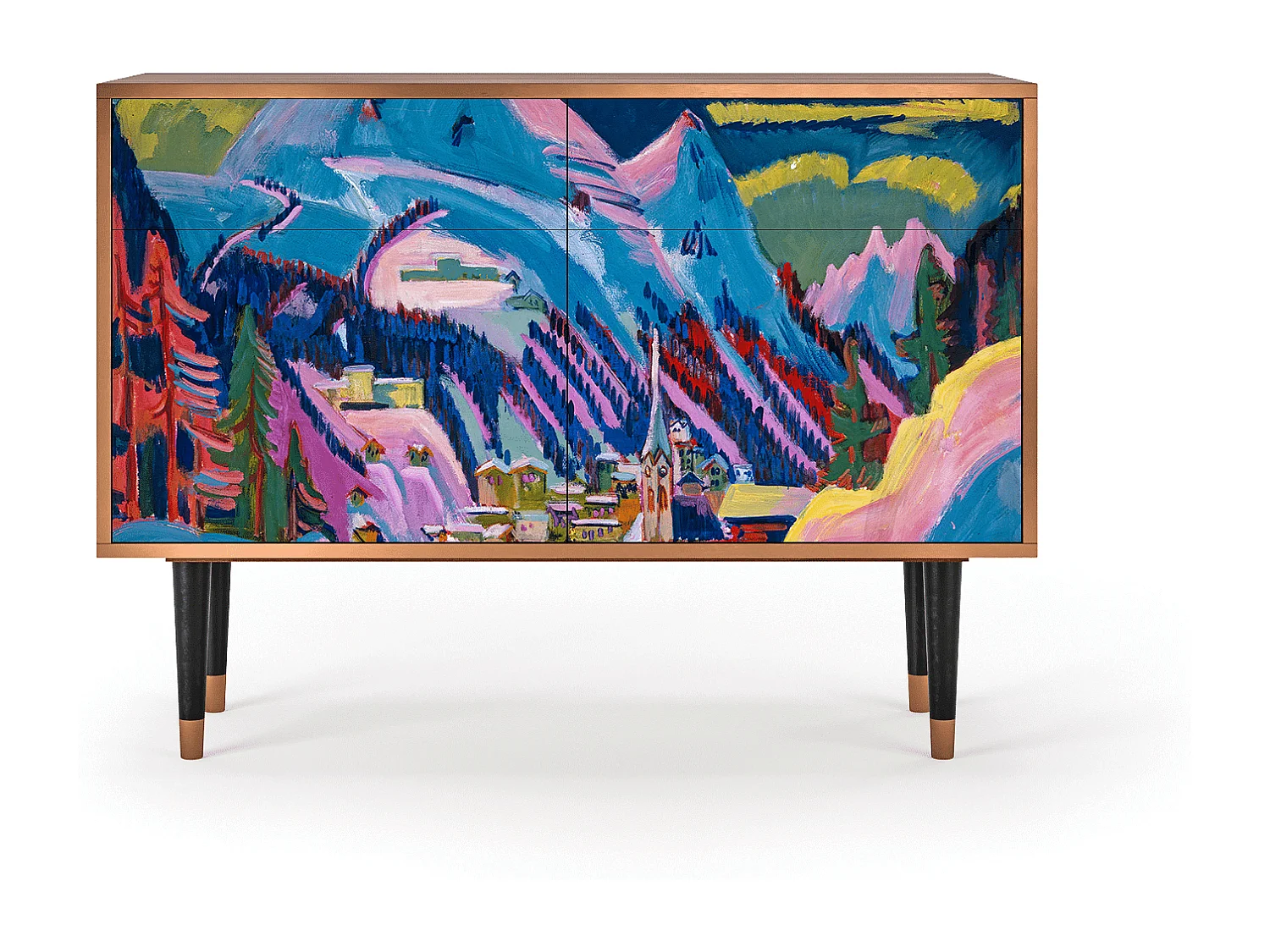 Buffet - 115x85x48 cm - BS4 - Davos Winter, Noyer