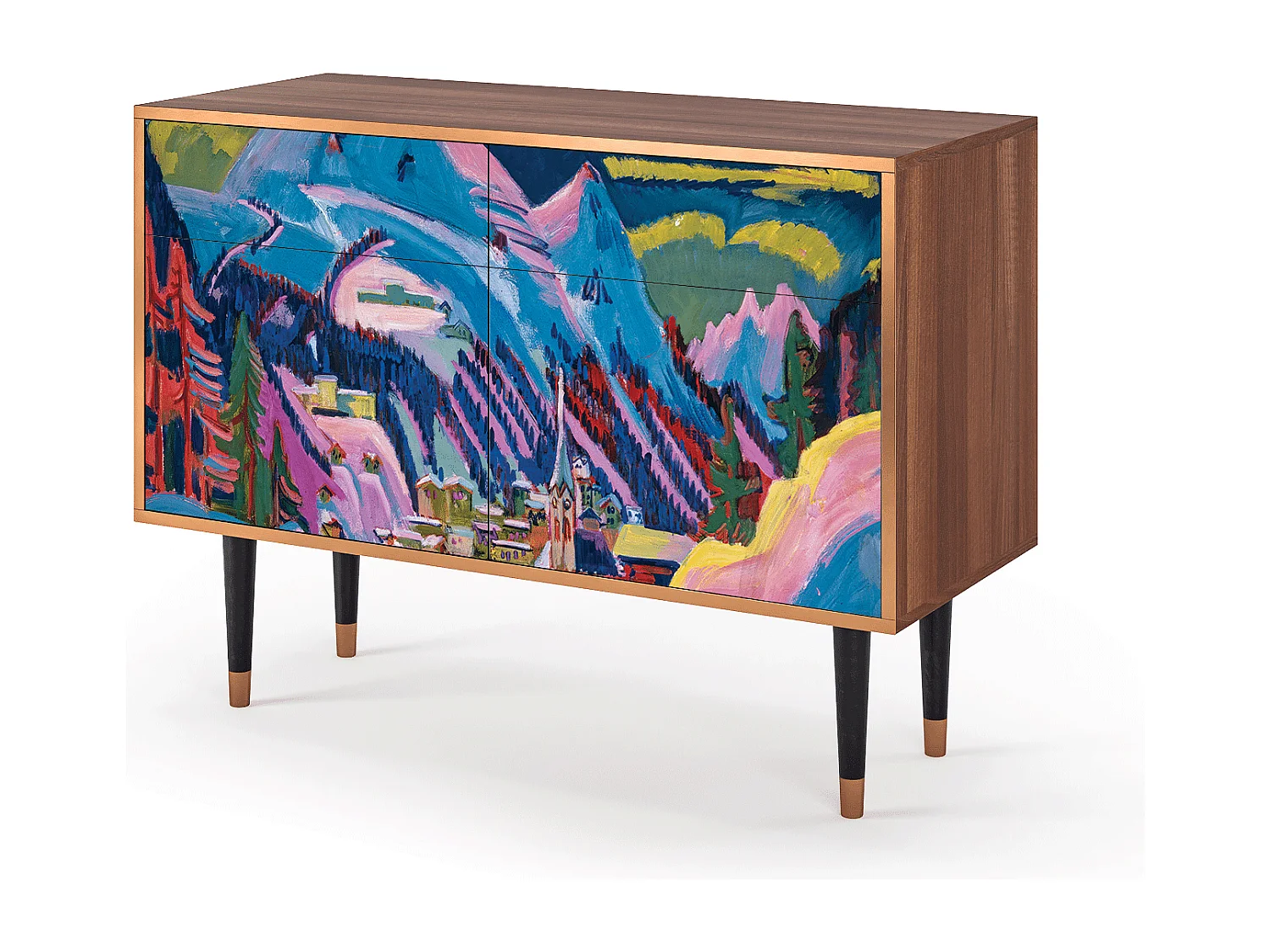 Buffet - 115x85x48 cm - BS4 - Davos Winter, Noyer