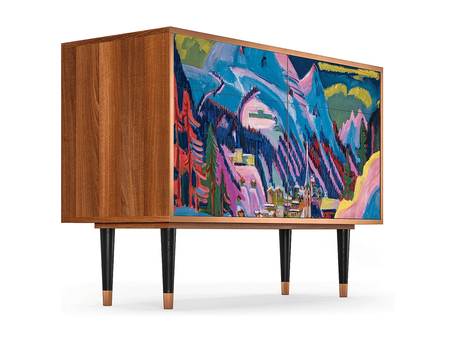 Buffet - 115x85x48 cm - BS4 - Davos Winter, Noyer