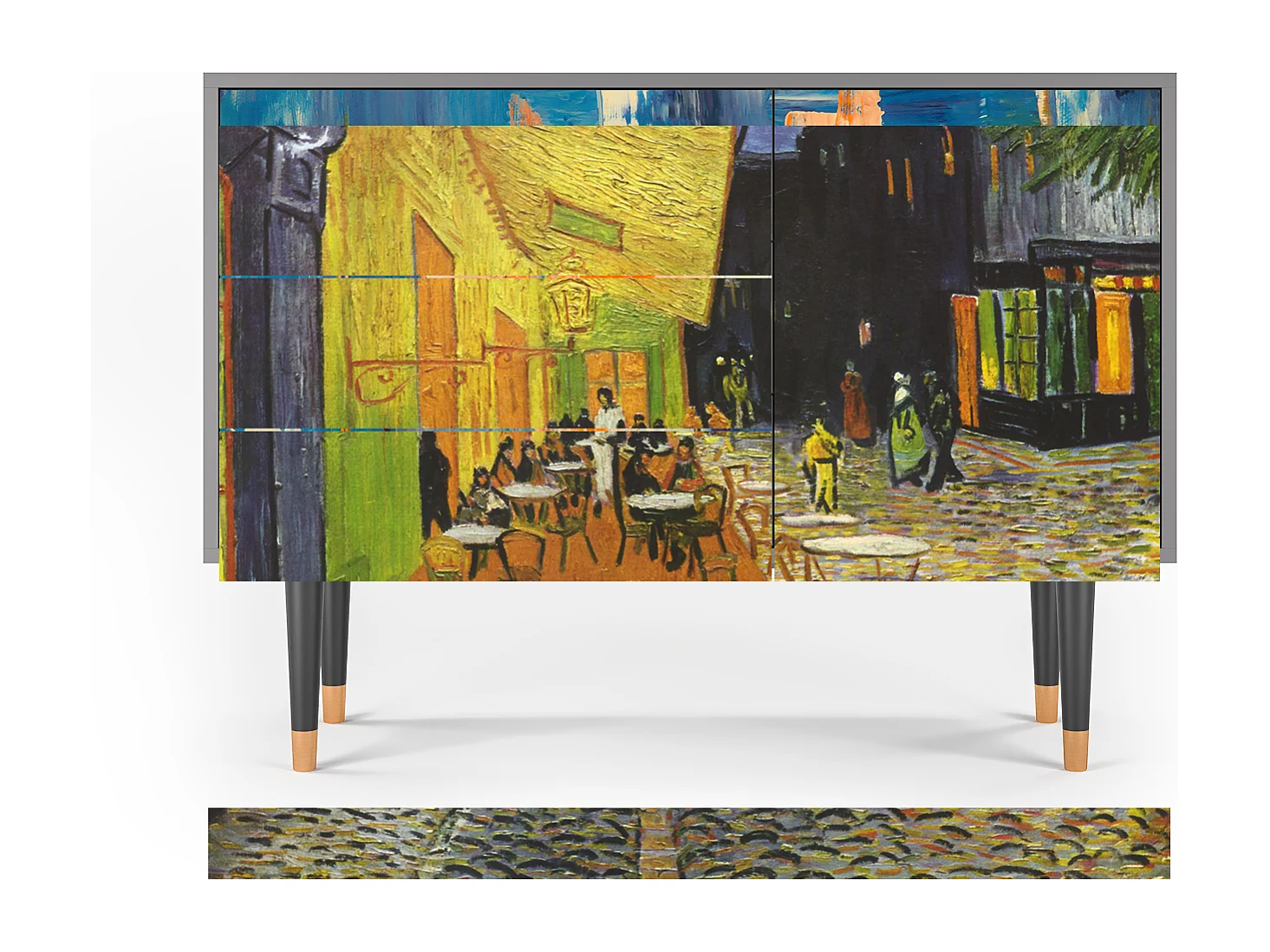 Sideboard - 115х84х41 cm - S3 - Café Terrace at Night, Grau