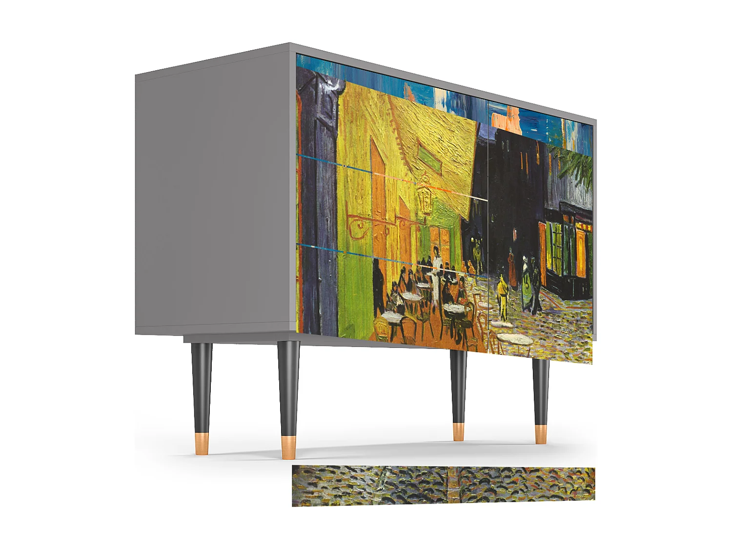 Sideboard - 115х84х41 cm - S3 - Café Terrace at Night, Grau