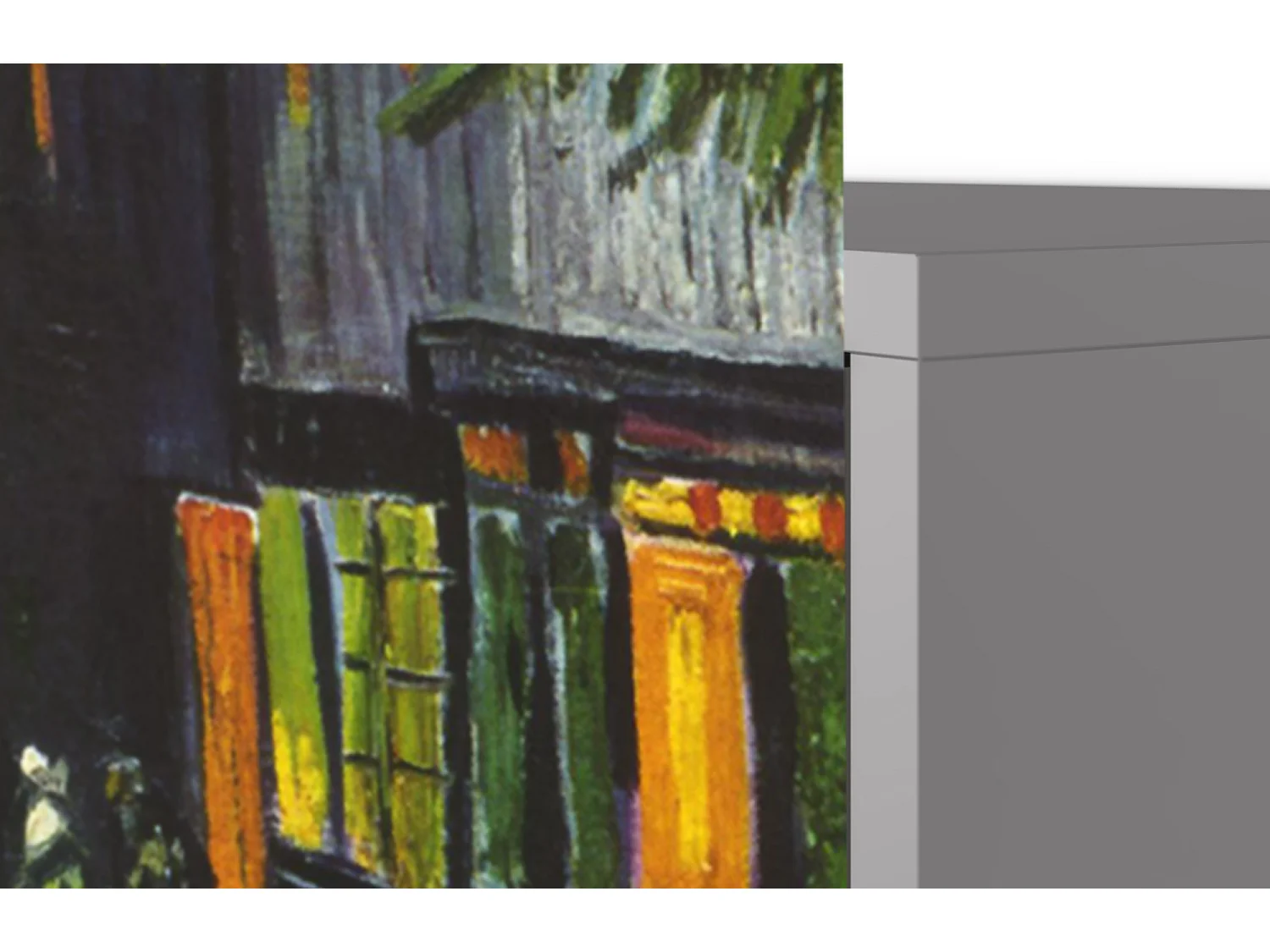 Kredens - 115х84х41 cm - S3 - Café Terrace at Night, Szary