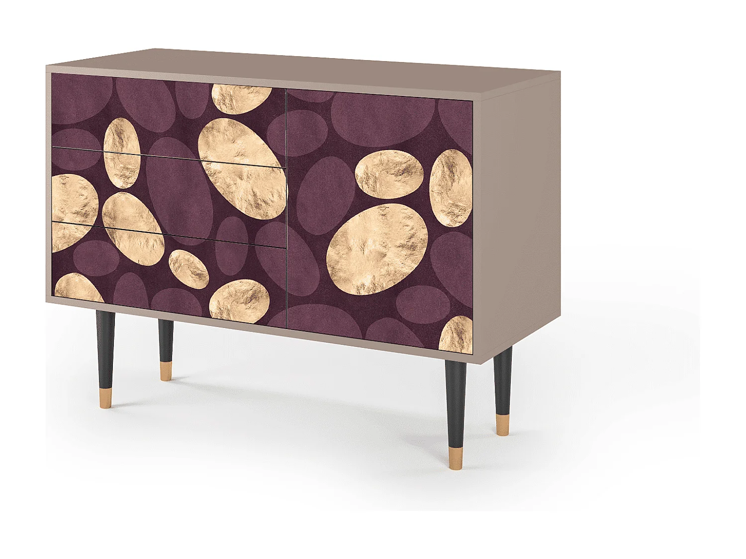 Kredens - 115х84х41 cm - S3 - Fine Wine, Latte