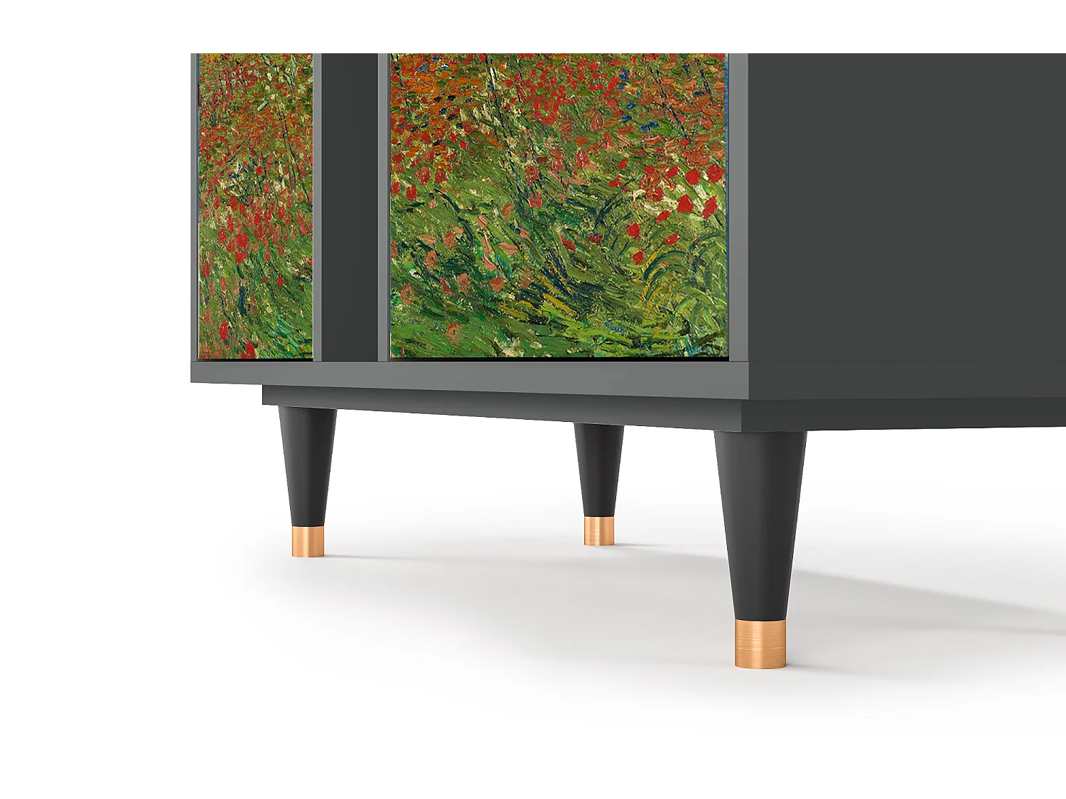 Buffet - 94х96х41 cm - BS5 - Poppy field by van Gogh, Anthracite