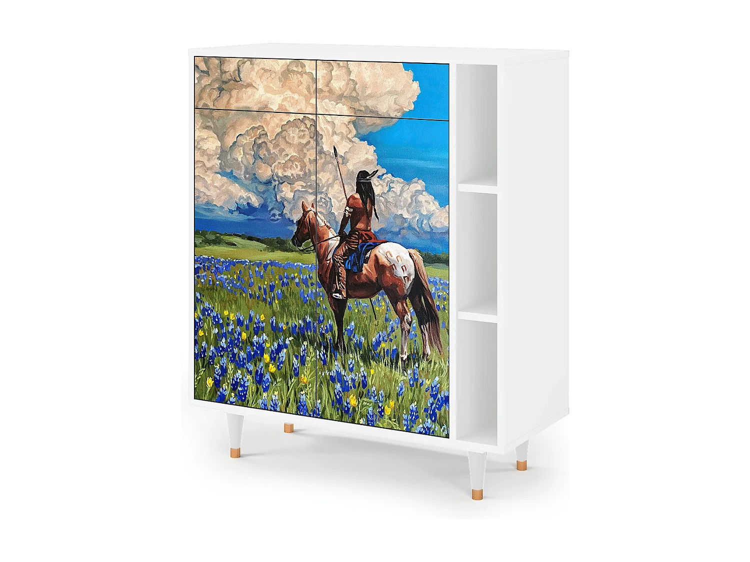 Dressoir - 96х110х41 cm - BS6 - Thunderheads by Dean, Wit