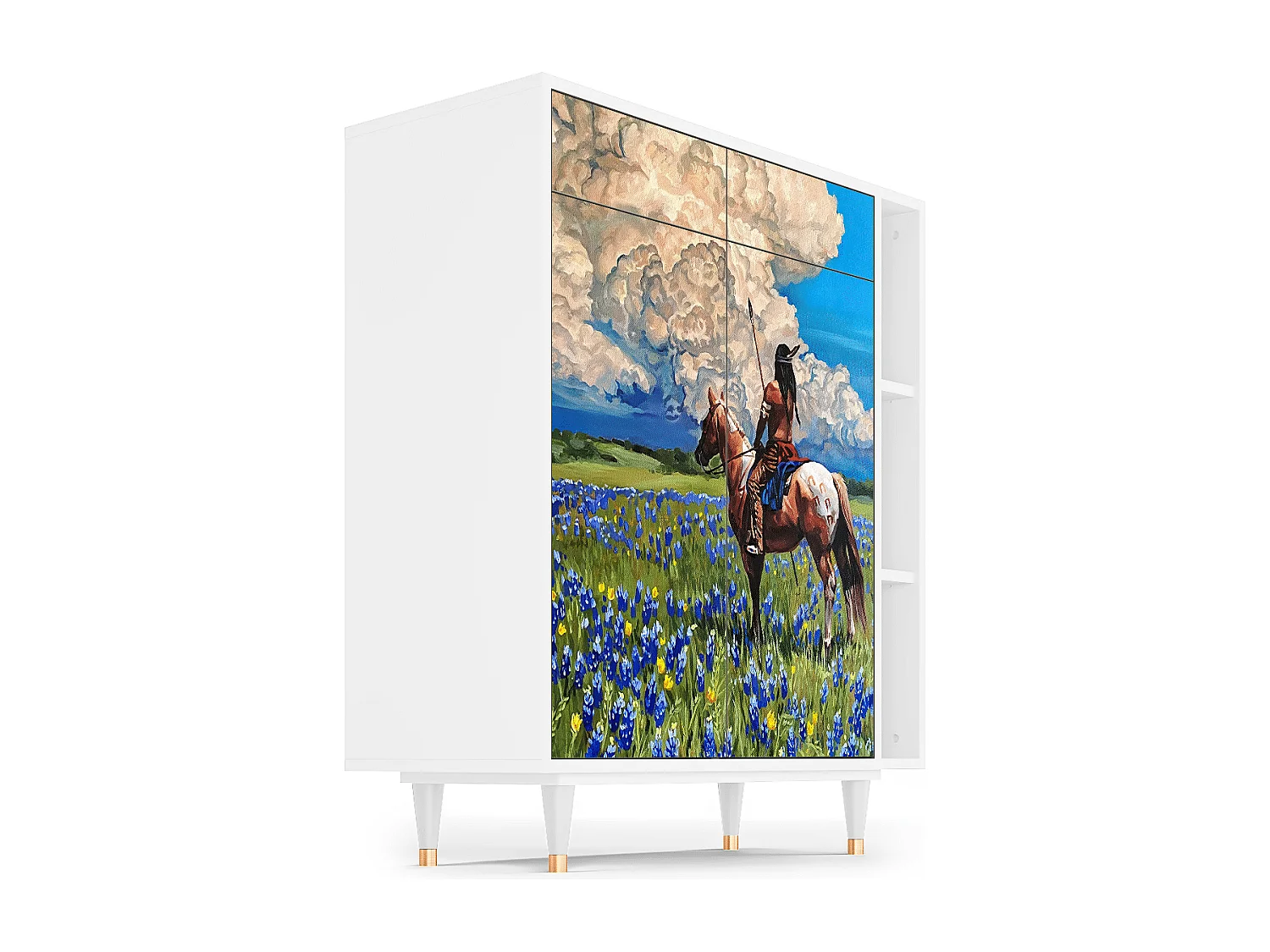 Dressoir - 96х110х41 cm - BS6 - Thunderheads by Dean, Wit