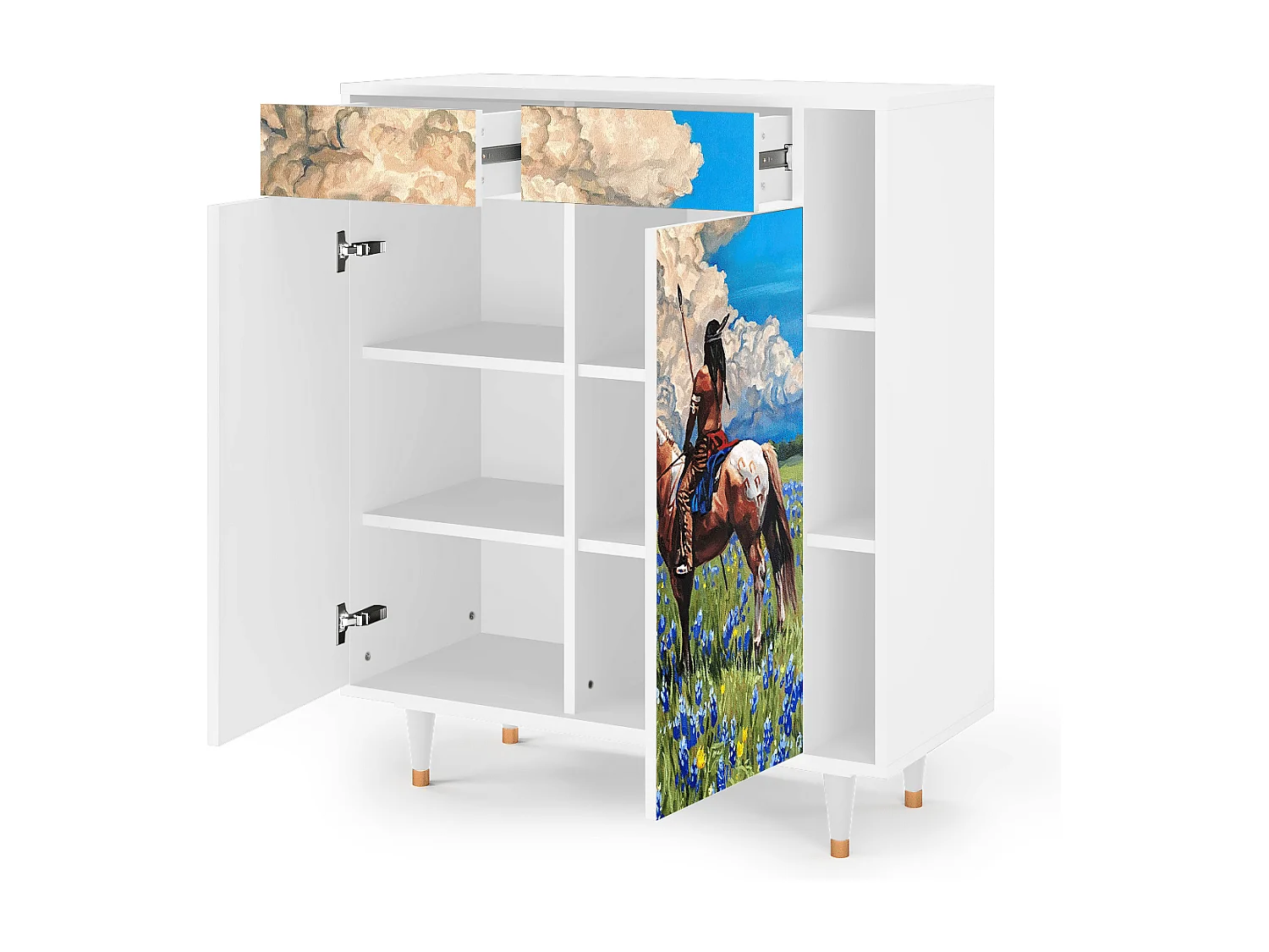 Dressoir - 96х110х41 cm - BS6 - Thunderheads by Dean, Wit