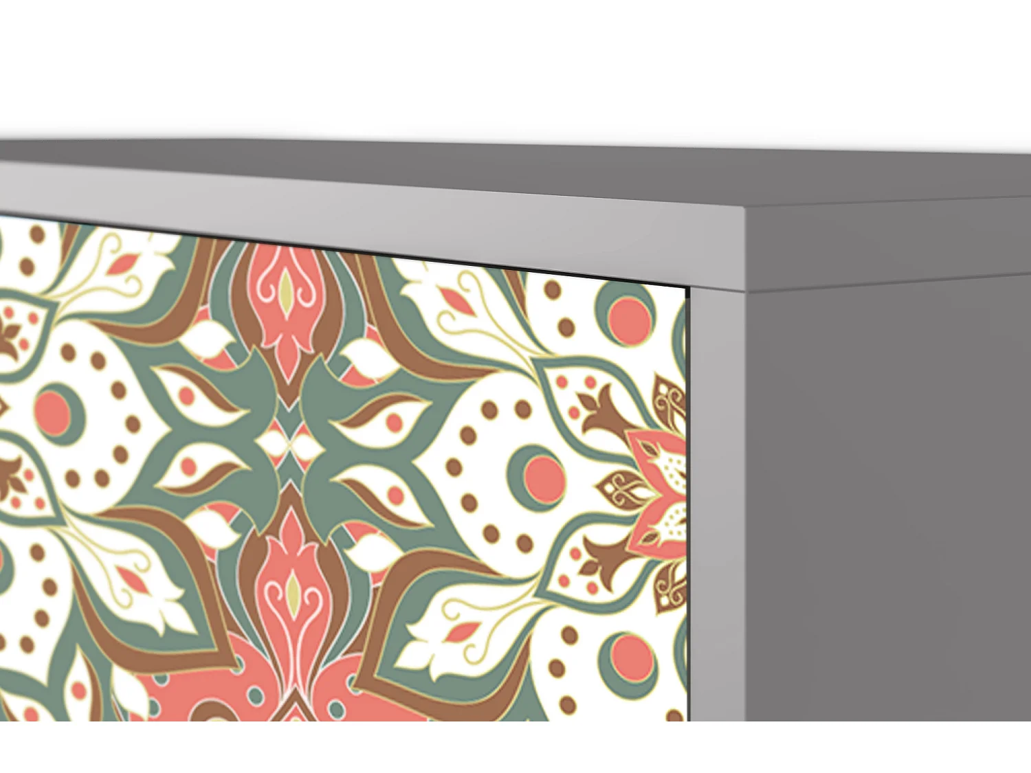 Kredens - 115х84х41 cm - S3 - Peach Grove, Szary