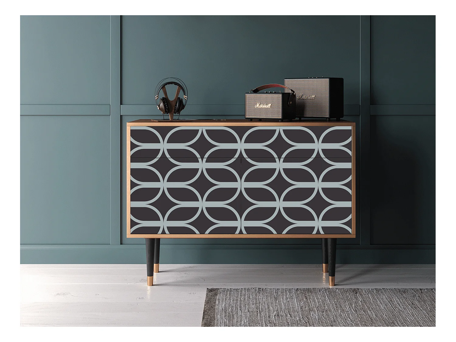 Sideboard - 115x85x48 cm - BS4 - Light Path, Walnuss
