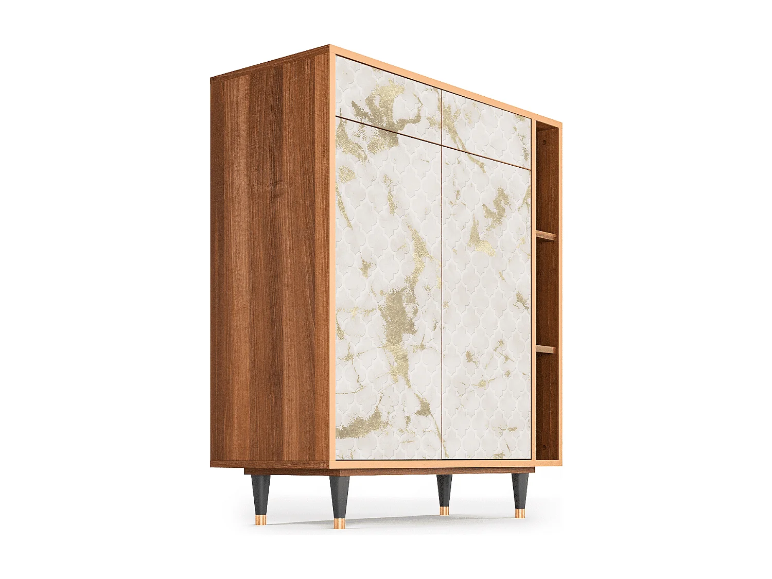 Credenza - 96х110х41 cm - BS6 - Sahara desert, Noce