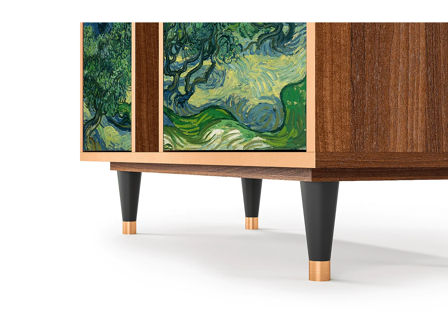 Kredens - 94х96х41 cm - BS5 - The Oil Trees, Orzech