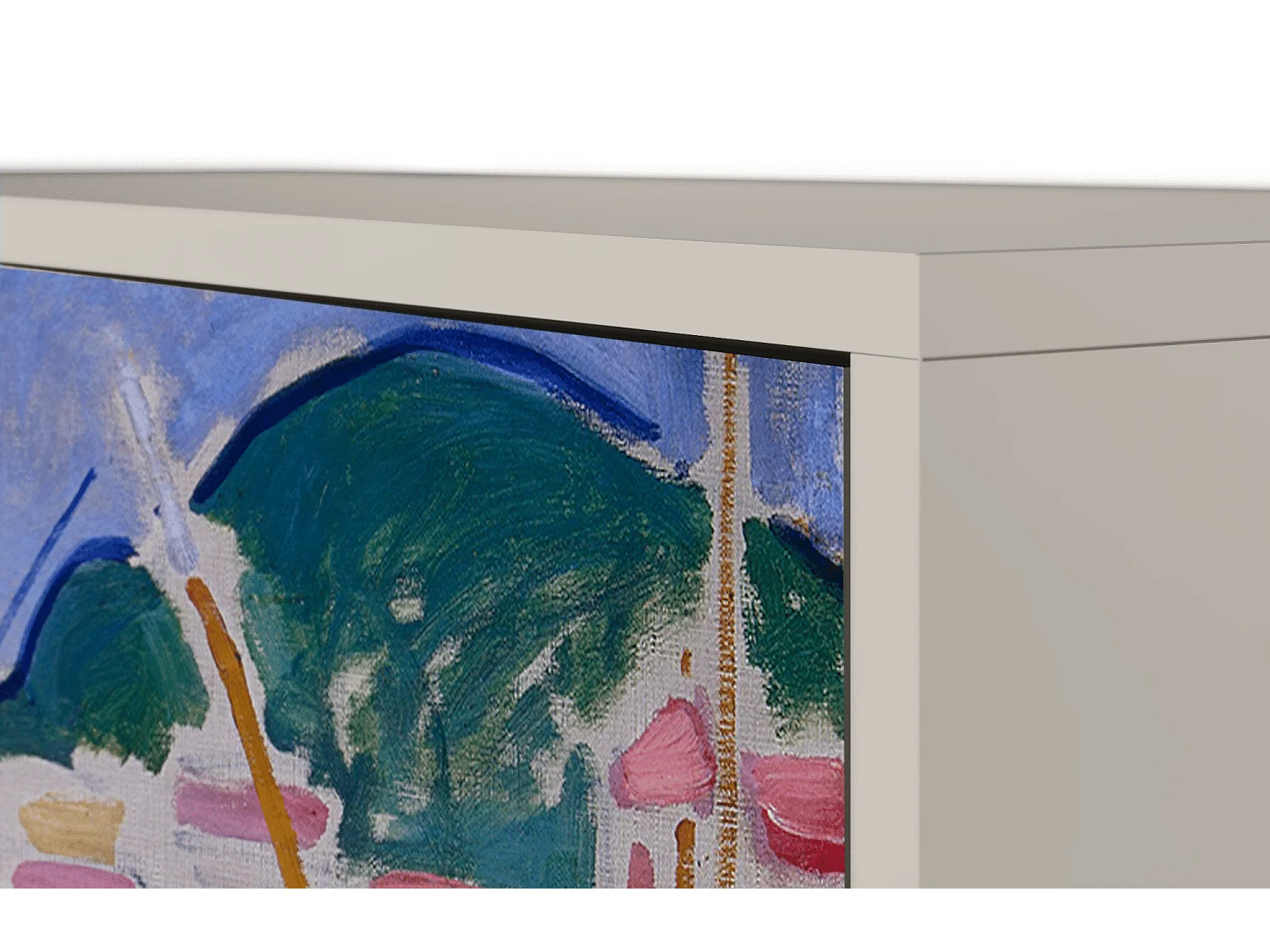 Kredens - 115х84х41 cm - S3 - The Port of Collioure , Piaskowy