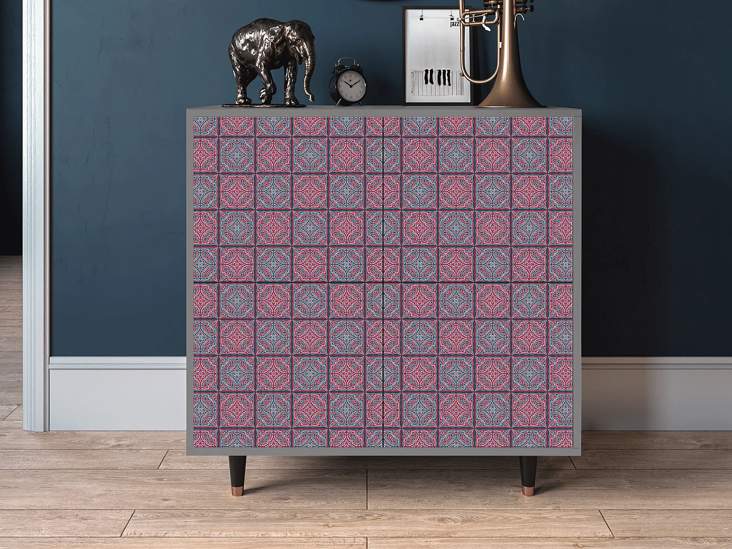 Buffet - 94x96x48 cm - BS3 - Riviera Mosaic, Gris