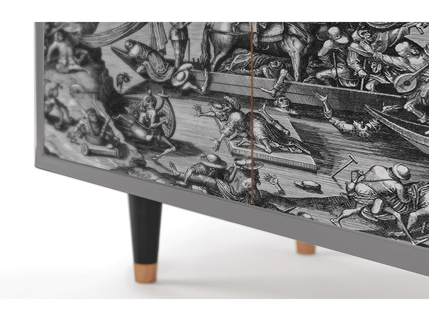 Aparador - 94x96x48 cm - BS3 - Saint Martin, Cinza