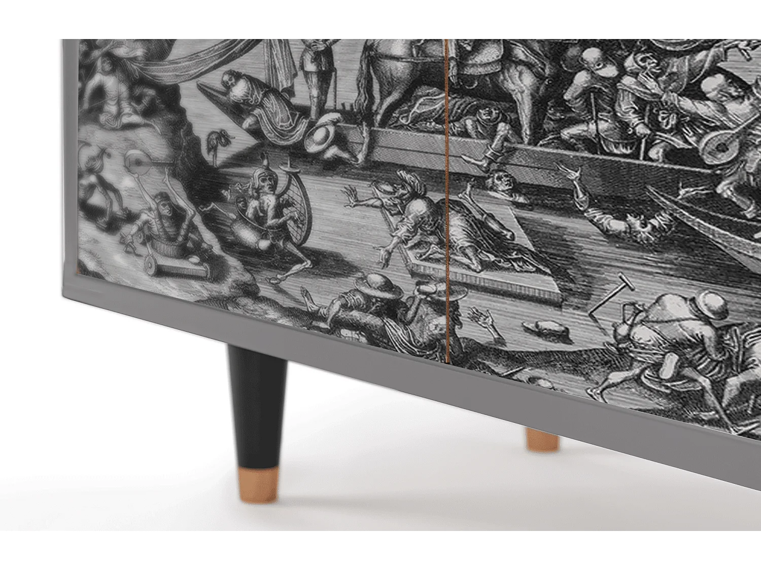 Kredens - 94x96x48 cm - BS3 - Saint Martin, Szary