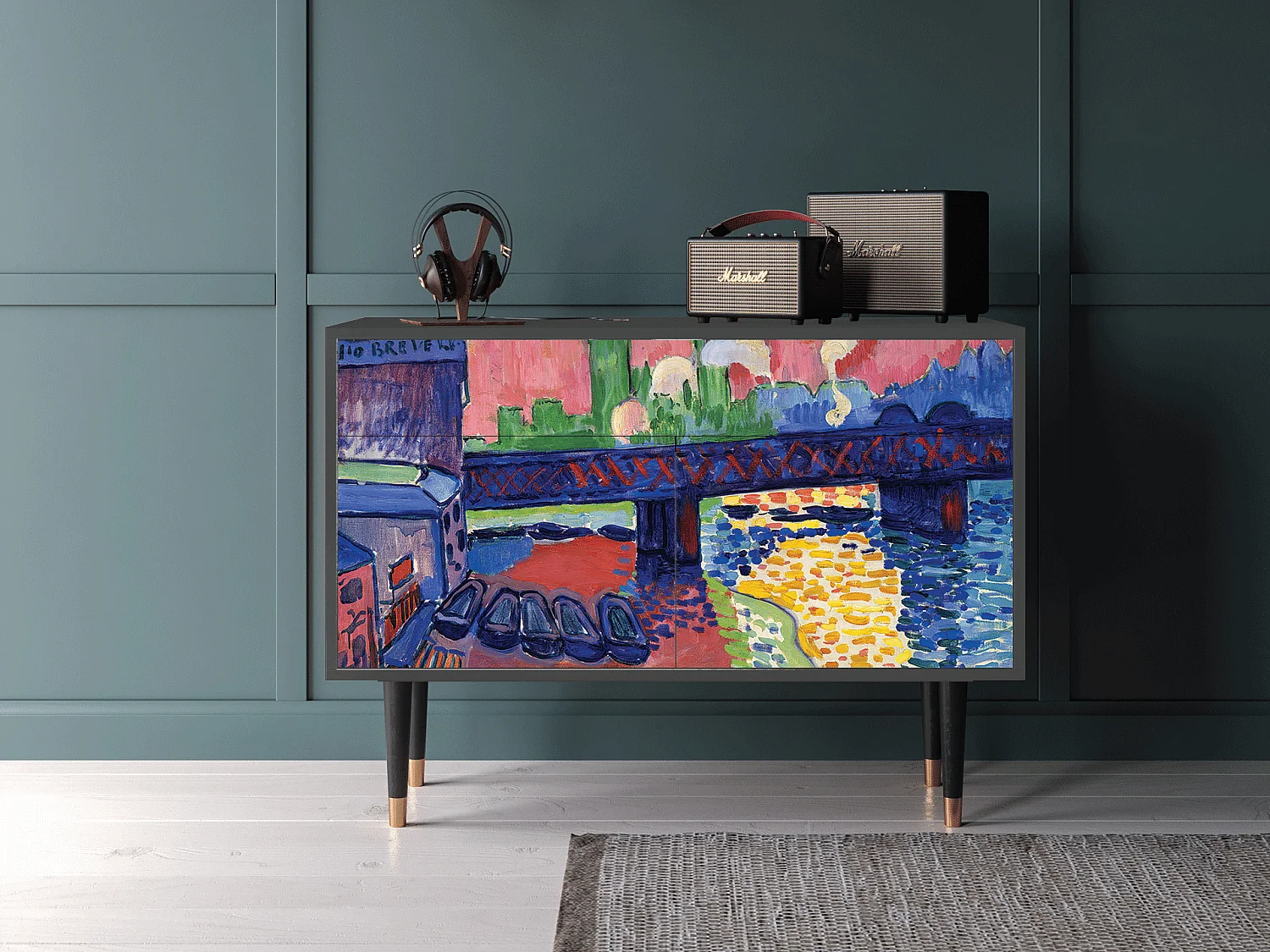 Buffet - 115x85x48 cm - BS4 - Charing Cross Bridge, Anthracite