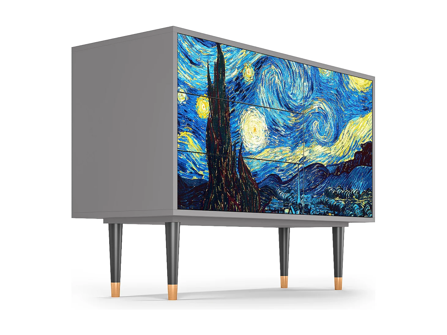 Buffet - 115х84х41 cm - S3 - The Starry Night  , Gris