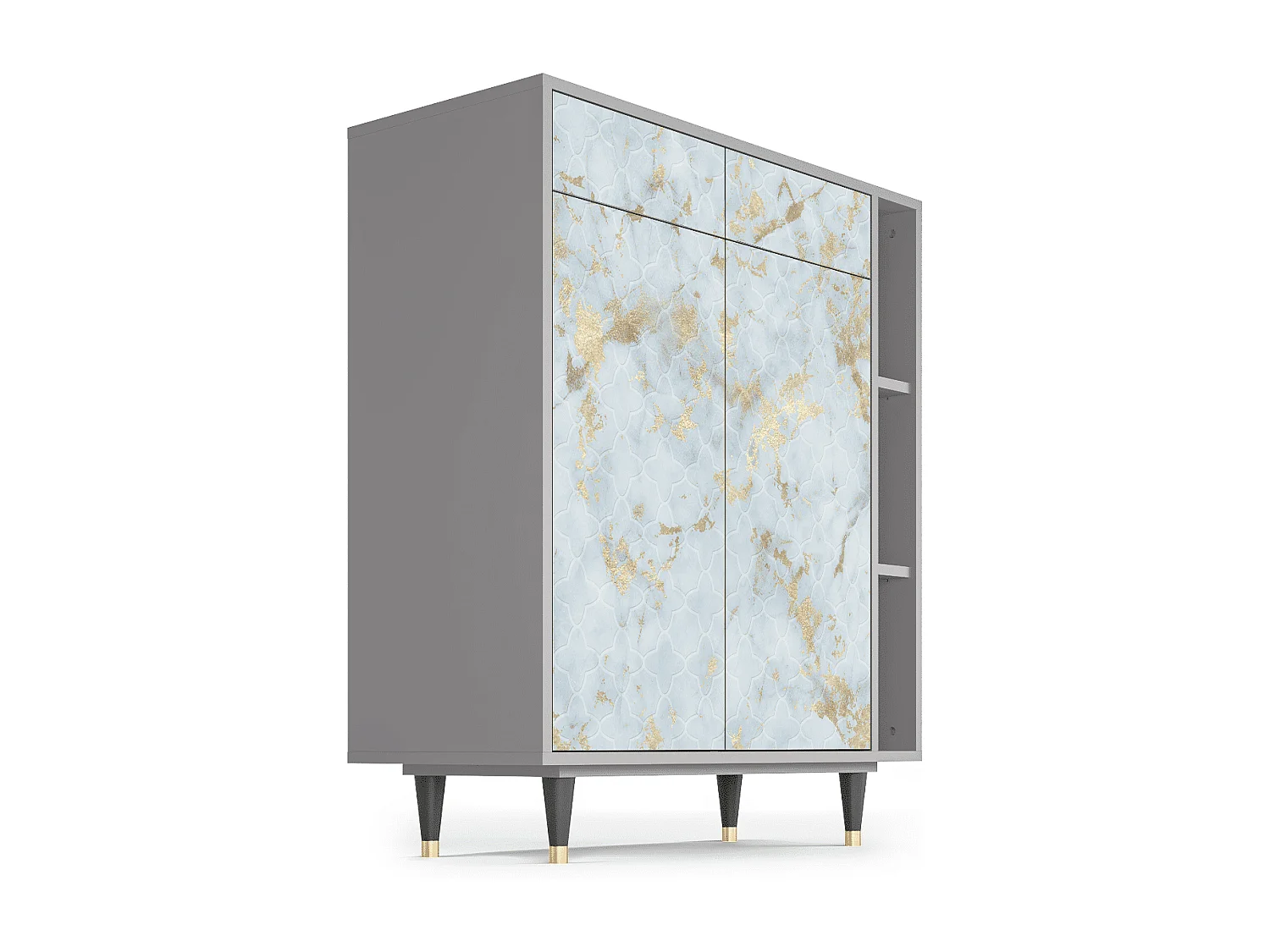 Buffet - 96х110х41 cm - BS6 - Golden Waves, Gris