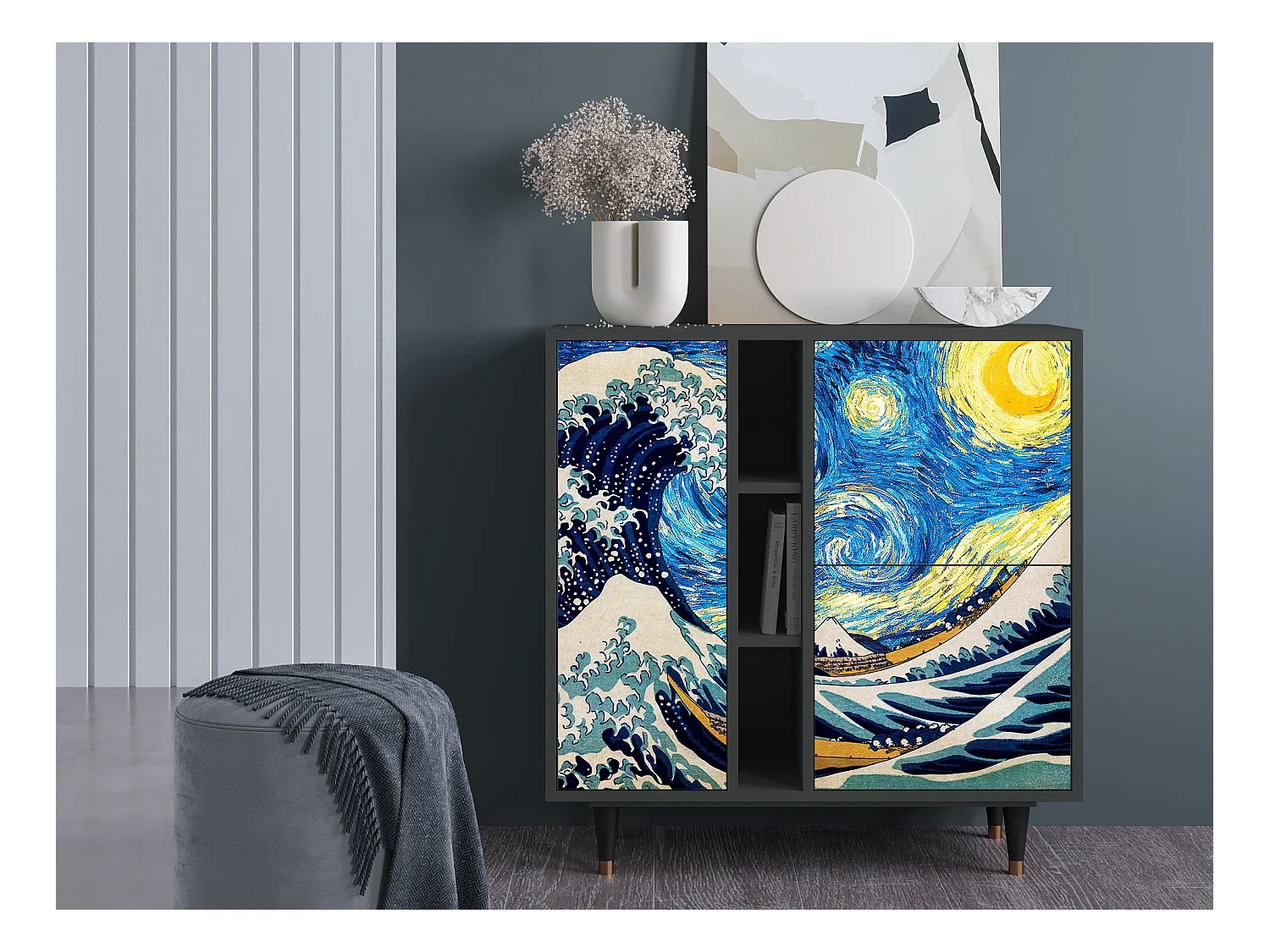 Credenza - 94х96х41 cm - BS5 - Great Wave, Antracite
