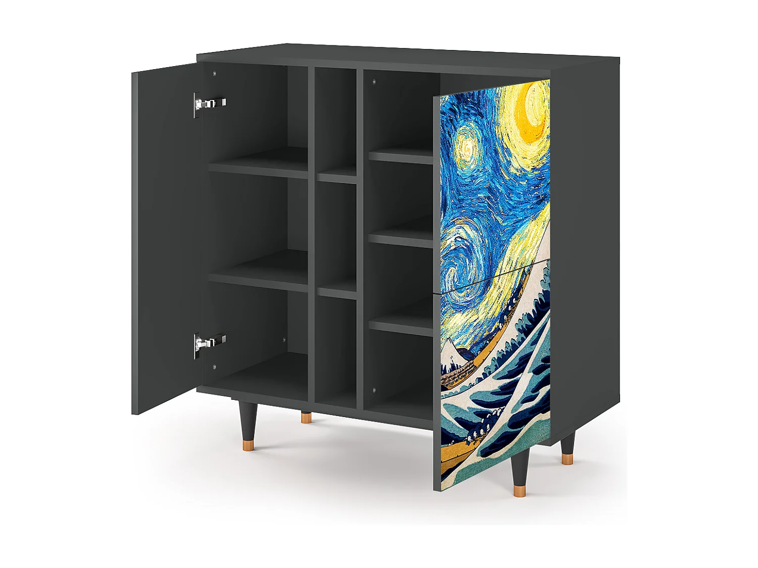 Sideboard - 94х96х41 cm - BS5 - Great Wave, Anthrazit