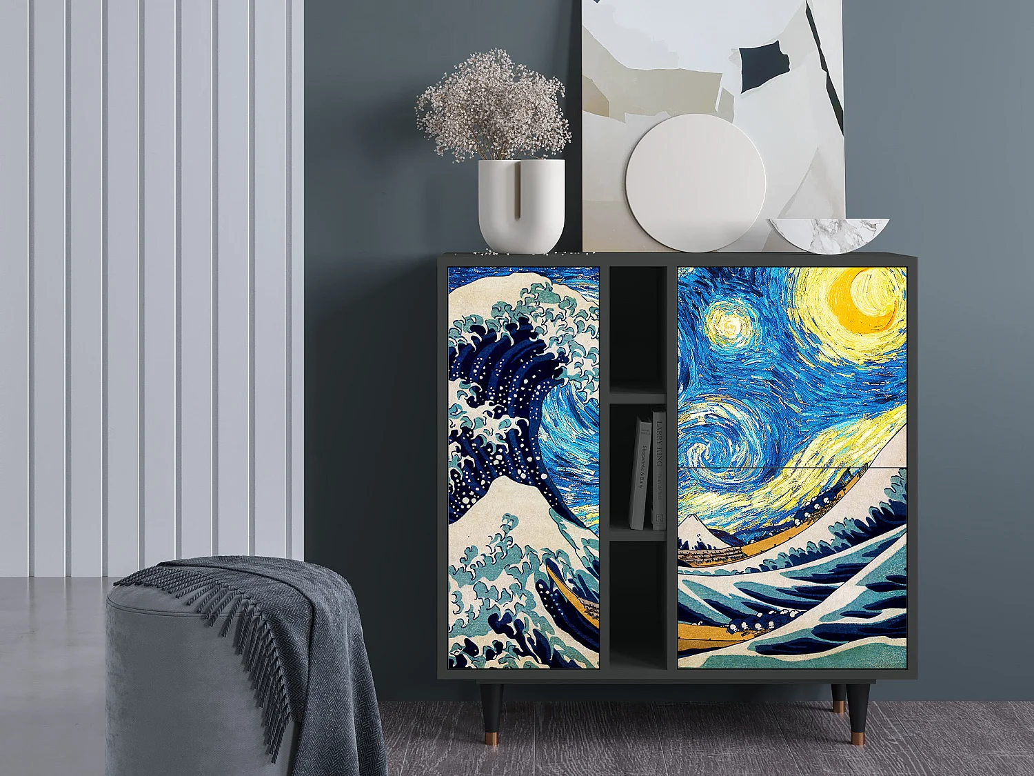 Aparador - 94х96х41 cm - BS5 - Great Wave, Antracite