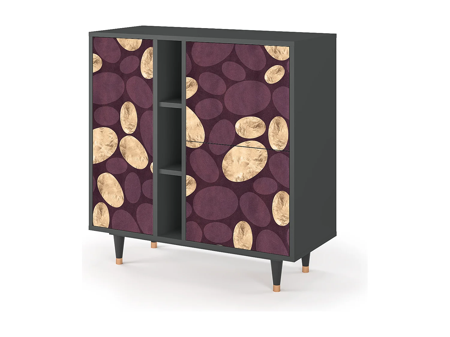 Kredens - 94х96х41 cm - BS5 - Fine Wine, Antracyt