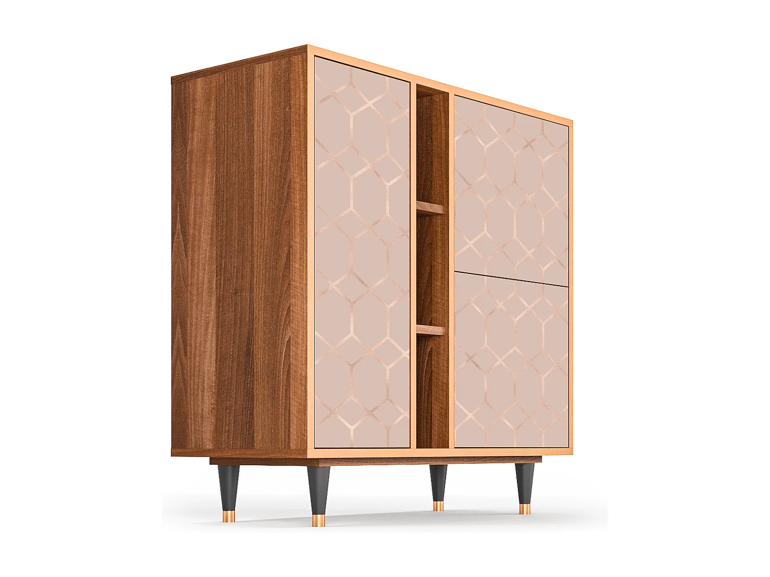 Buffet - 94х96х41 cm - BS5 - Rose Honeycomb, Noyer