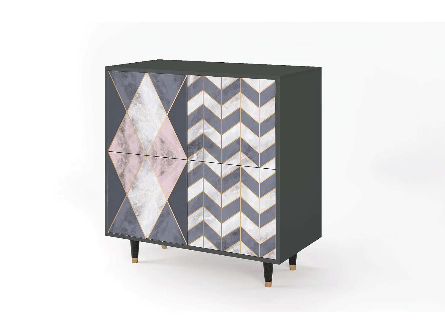 Dressoir - 94x96x48 cm - BS3 - Ideal Harmony, Antraciet