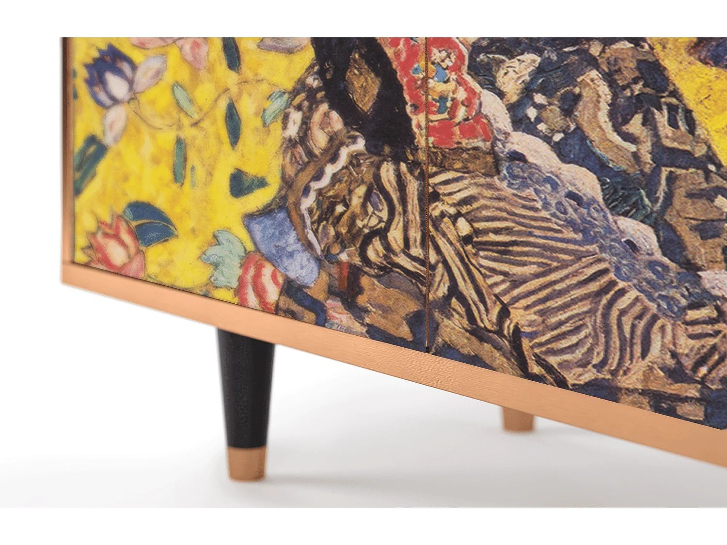 Buffet - 94x96x48 cm - BS3 - Lady with Fan by Klimt, Noyer