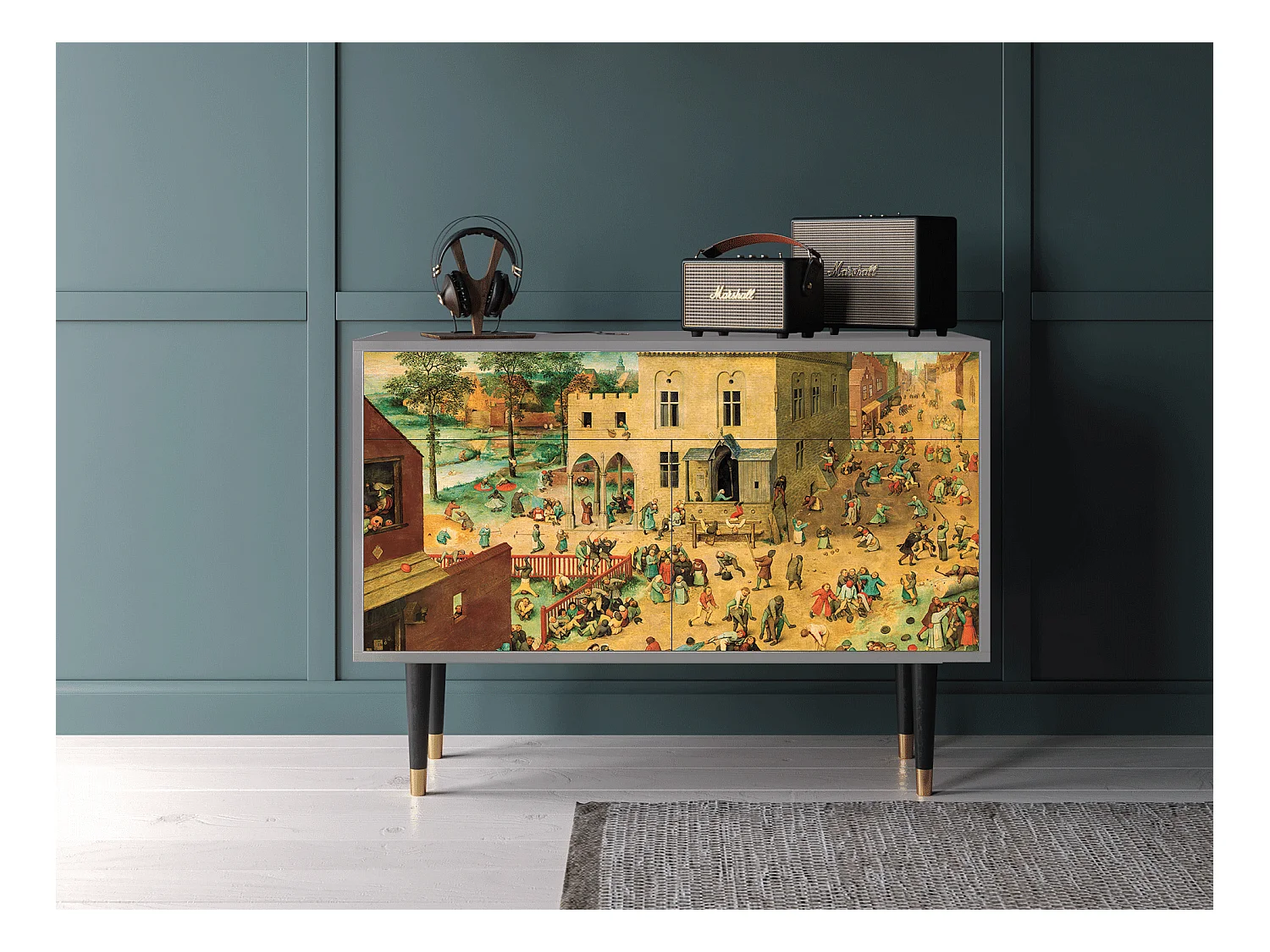 Buffet - 115x85x48 cm - BS4 - Children Games, Gris