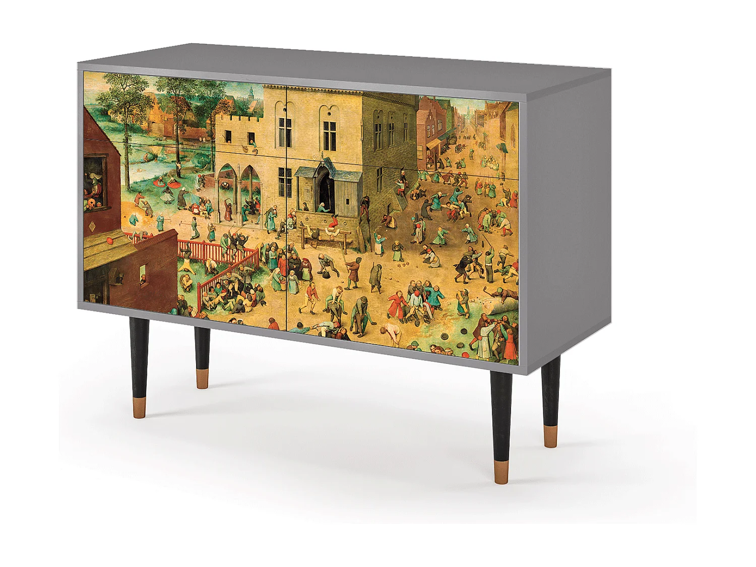 Credenza - 115x85x48 cm - BS4 - Children Games, Grigio