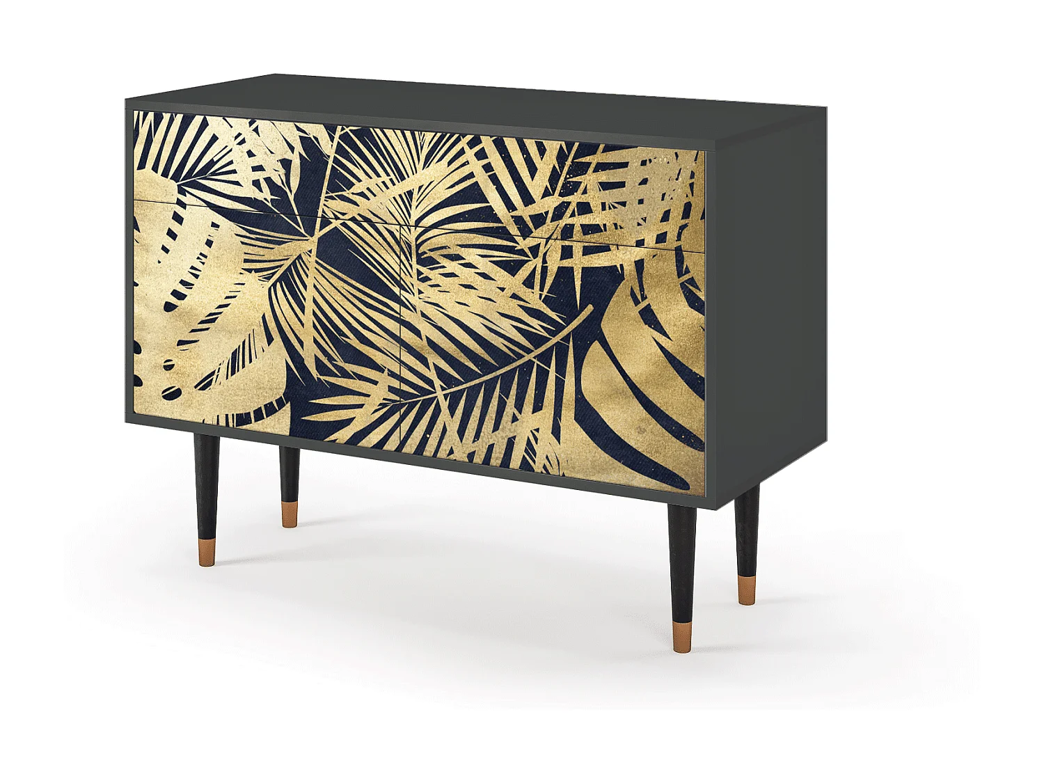 Dressoir - 115x85x48 cm - BS4 - Jungle Vibes, Antraciet