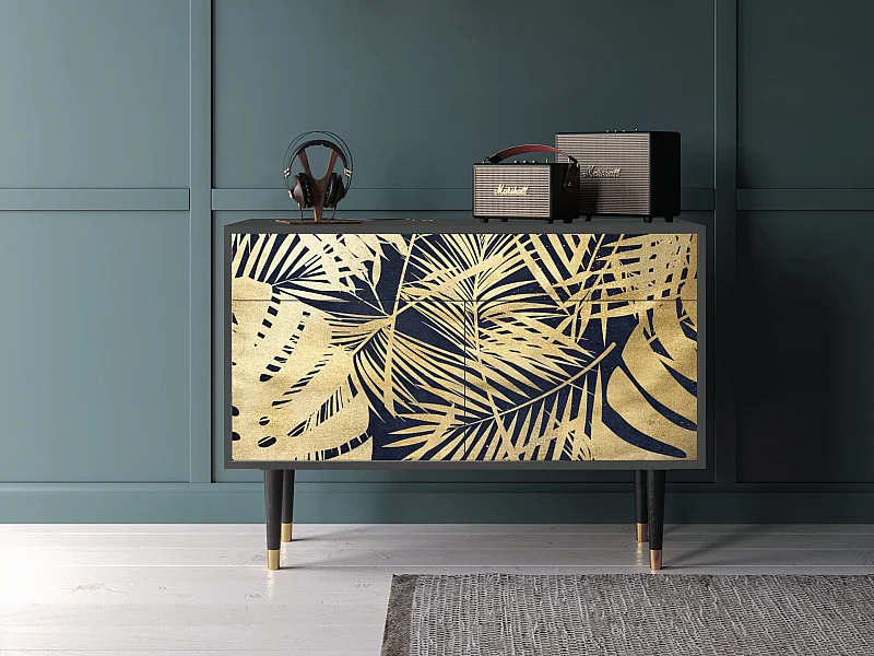 Dressoir - 115x85x48 cm - BS4 - Jungle Vibes, Antraciet