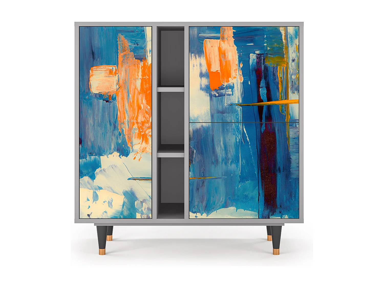 Credenza - 94х96х41 cm - BS5 - Abstract Expressionism, Grigio
