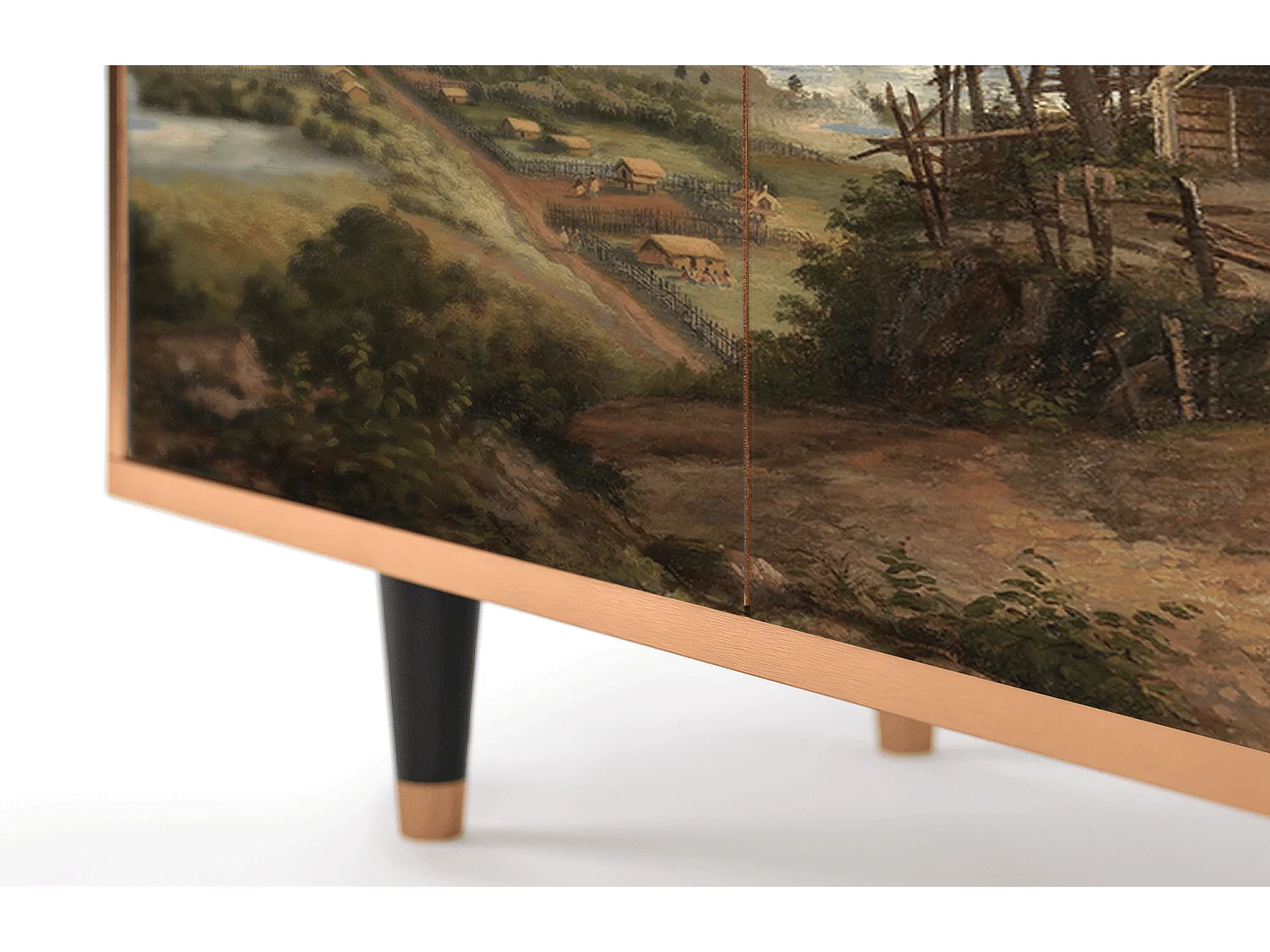 Buffet - 94x96x48 cm - BS3 - View Across the Plains , Noyer