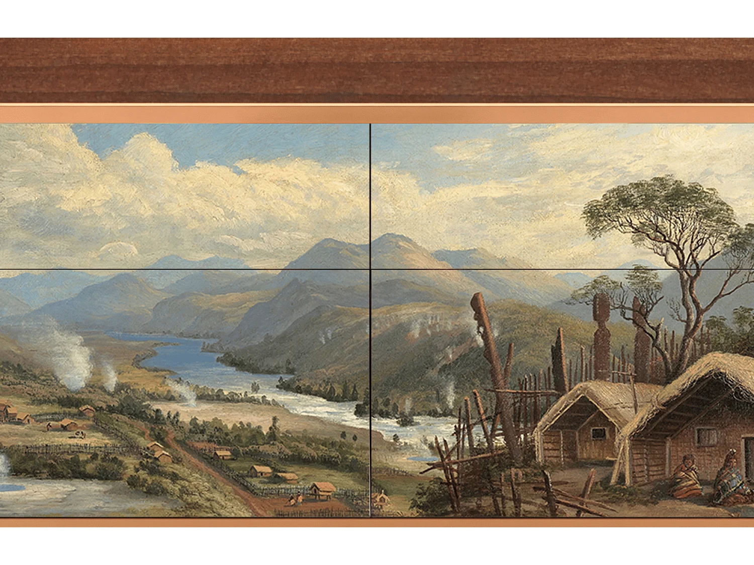 Credenza - 115x85x48 cm - BS4 - View Across the Plains , Noce
